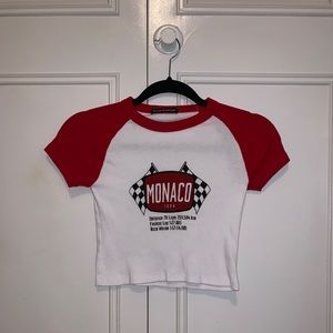 Cute racing crop top